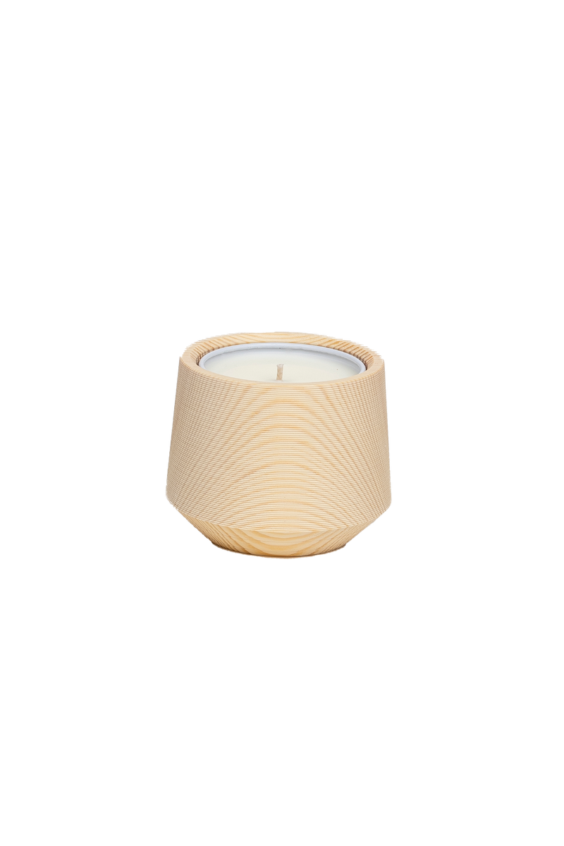 ヘトキネン pine candle vessel & candle set 静寂 HETKINEN ヘトキネン | pine candle vessel & candle set [hiljaisuus