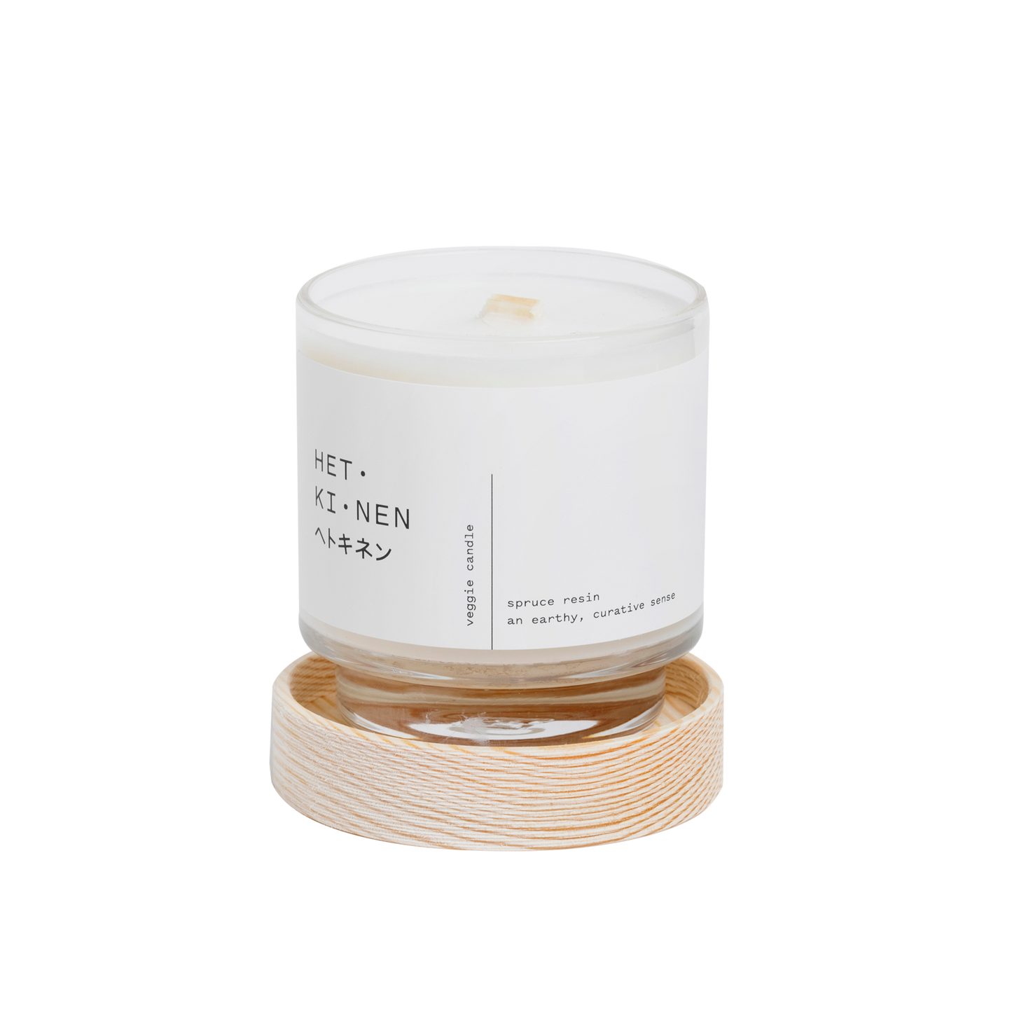 veggie candle spruce resin