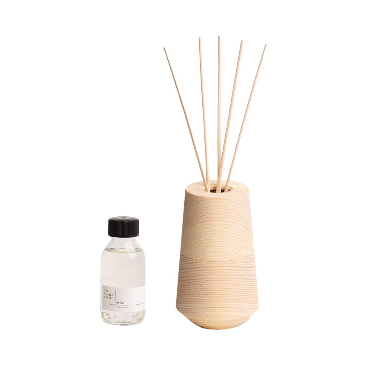 HETKINEN ヘトキネン | pine diffuser vessel & diffuser set [hiljaisuus] – Hetkinen