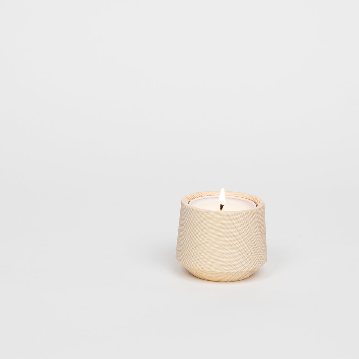 HETKINEN ヘトキネン | pine candle vessel & candle set [hiljaisuus